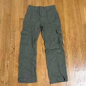 Abercrombie relaxed cargo pants in olive